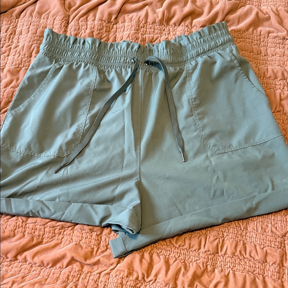Danskin Olive Athletic Shorts with Drawstring